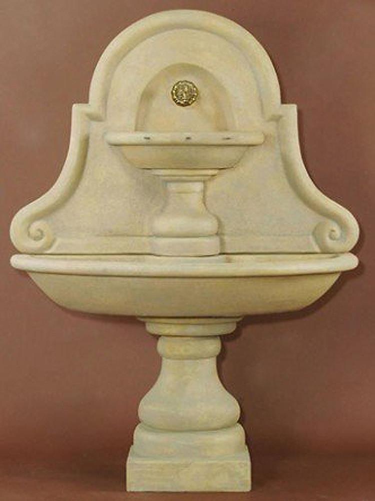 Belair Wall Cast Stone Outdoor Water Fountain For Spout Fountain Tuscan 