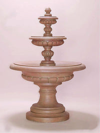 Thumbnail for Via Roma Three Tier Cast Stone Outdoor Garden Fountain Fountain Tuscan 