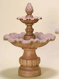 Thumbnail for Viterbo Two Tier Cast Stone Outdoor Garden Fountain Fountain Tuscan 
