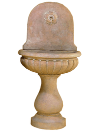 Thumbnail for Tepula Wall Cast Stone Outdoor Garden Fountain With Spout Fountain Tuscan 