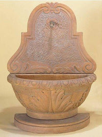 Thumbnail for Como Wall Cast Stone Outdoor Garden Water Fountain for Spout Fountain Tuscan 