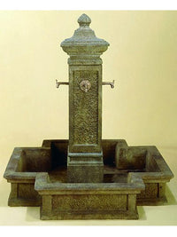 Thumbnail for San Martino Outdoor Cast Stone Garden Fountain With Spout Fountain Tuscan 