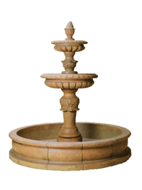 Thumbnail for Fonte Acanto Pond Cast Stone Outdoor Garden Fountain Fountain Tuscan 