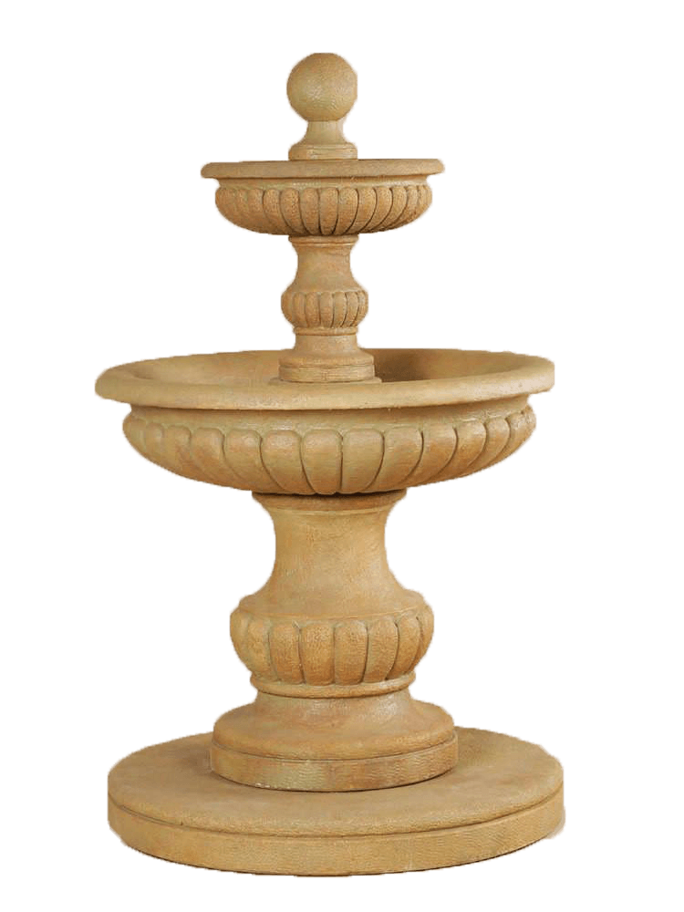 Acqua Sparta Two Tier Outdoor Water Cast Stone Garden Fountain Fountain Tuscan 