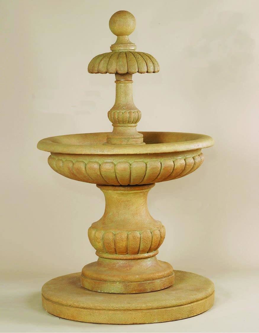 Porto Cervo Cast Stone Outdoor Water Fountain Fountain Tuscan 