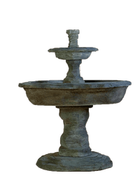 Thumbnail for Artesia Slate Two Tier Cast Stone Outdoor Garden Fountain Fountain Tuscan 