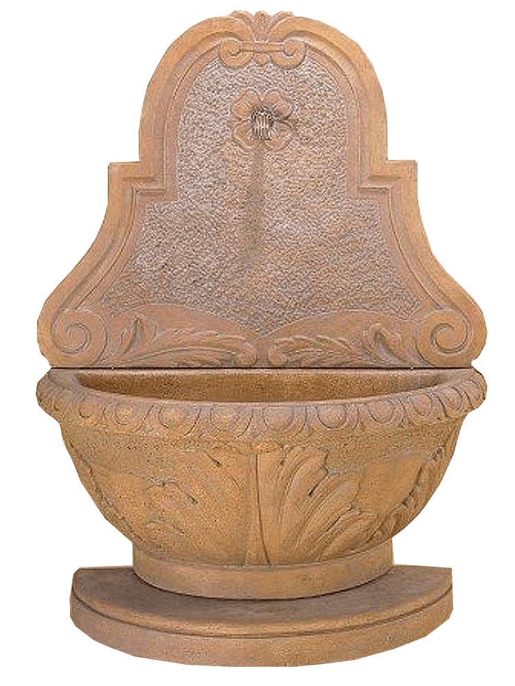 Como Wall Cast Stone Outdoor Garden Water Fountain for Spout Fountain Tuscan 