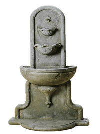 Thumbnail for Flavia Wall Cast Stone Outdoor Garden Fountain Fountain Tuscan 
