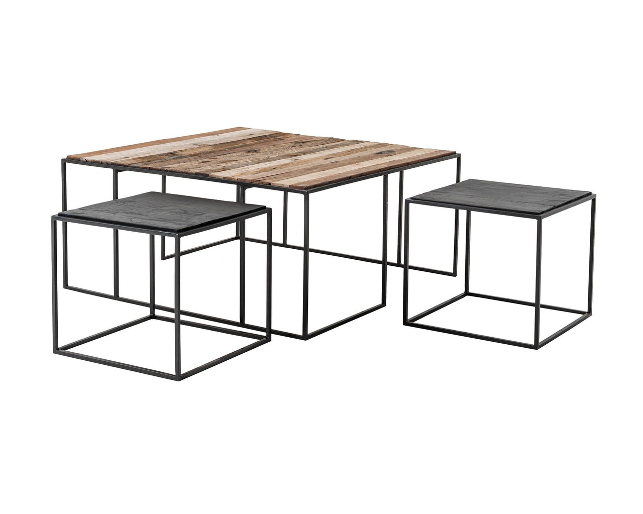 NovaSolo Rustika Nesting Coffee Table Set Coffee Table NovaSolo 