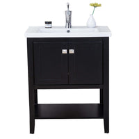 Thumbnail for Eviva Tiblisi 24″ Modern/Transitional Bathroom Vanity with White Porcelain Sink Vanity Eviva Espresso 