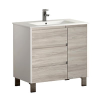 Thumbnail for Eviva Bella 32″ Vanity with Porcelain sink Vanity Eviva White/Gray Pine 