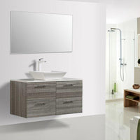 Thumbnail for Eviva Luxury 40 inch bathroom vanity with Porcelain vessel sink Vanity Eviva Ash 