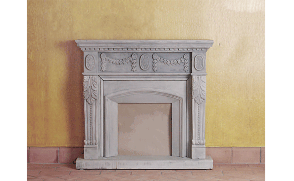 Acanto Mantel Cast Stone Fireplace Mantels Tuscan 