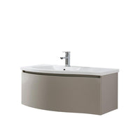 Thumbnail for Eviva Sierra 40 in. Wall Mounted Bathroom Vanity in Fossil Gray with White Integrated Acrylic Countertop Vanity Eviva 