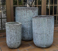 Thumbnail for Campania International Escada Planter - (S/3) Urn/Planter Campania International Verdigris Tall 
