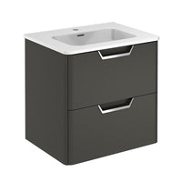 Thumbnail for Eviva Hayat 24″ Modern Wallmount Bathroom Vanity with White Integrated Porcelain Sink Vanity Eviva Gray 
