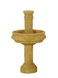 Thumbnail for Rosa Column Cast Stone Outdoor Garden with Tall Base Fountain Tuscan 