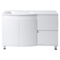 Thumbnail for Eviva Boston 48 Inch White Free-Standing Bathroom Vanity Bathroom Vanity Eviva Left Side 