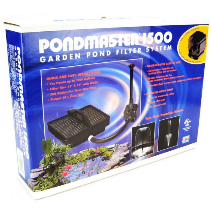 Filtration D2215 PondMaster 1500 Fountain - Filter Kit Garden - Fish Ponds Blue Thumb 