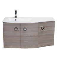 Thumbnail for Eviva Romina® 42″ Medium Grey Oak Modern Bathroom Vanity with White Porcelain White Top Vanity Eviva 