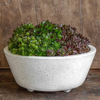Thumbnail for Campania International Fiber Cement Geo Footed Planter - Terrazzo - (S/4) Urn/Planter Campania International Round 