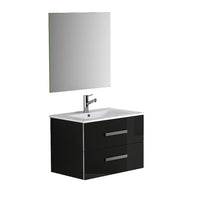 Thumbnail for Eviva Astoria® 28″ Modern Bathroom Vanity with White Integrated Porcelain Sink Vanity Eviva Black 