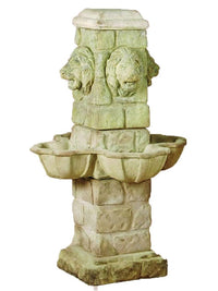 Thumbnail for Ponte Bacoli Cast Stone Outdoor Garden Fountain With Spout Fountain Tuscan 