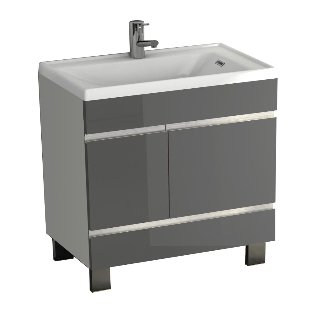 Eviva Petite Plus 24″ Vanity with Porcelain sink Vanity Eviva White/Gray 
