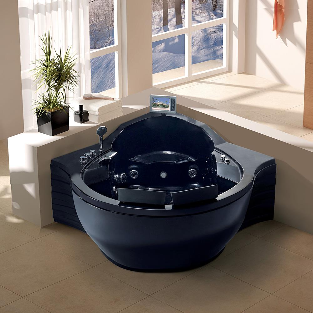 Maya Bath Tercera-Black Whirlpool Bath Tub Whirlpool Bathtub Maya Bath 