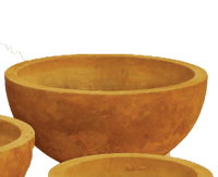 Thumbnail for Deep Bowl Cast Stone Outdoor Garden Planter Planter Tuscan 