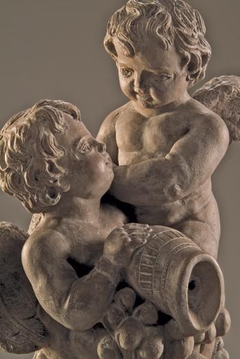 Pouring Angel Cast Stone Fountain Fountain Fiore Stone 