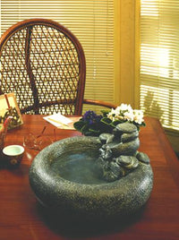 Thumbnail for Serenity Table Top Cast Stone Fountain Fountain Fiore Stone 