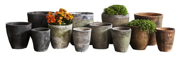 Campania International Terra Cotta Farmer's Pot Set Planter Urn/Planter Campania International 