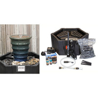 Thumbnail for Genova FNT2030 Ceramic Vase Complete Fountain Kit Vase Fountain Blue Thumb 