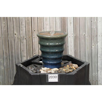 Thumbnail for Genova FNT2030 Ceramic Vase Complete Fountain Kit Vase Fountain Blue Thumb 