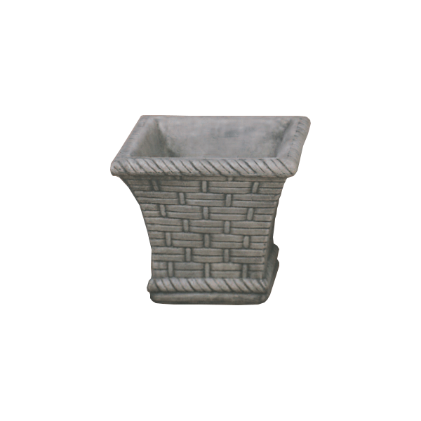 English Weave Pot Cast Stone Outdoor Garden Planter Planter Tuscan 