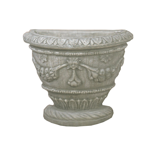 Cetano Wall Pot Cast Stone Outdoor Garden Planter Planter Tuscan 