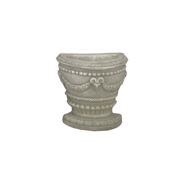 Cetano Wall Pot Cast Stone Outdoor Garden Planter Planter Tuscan 