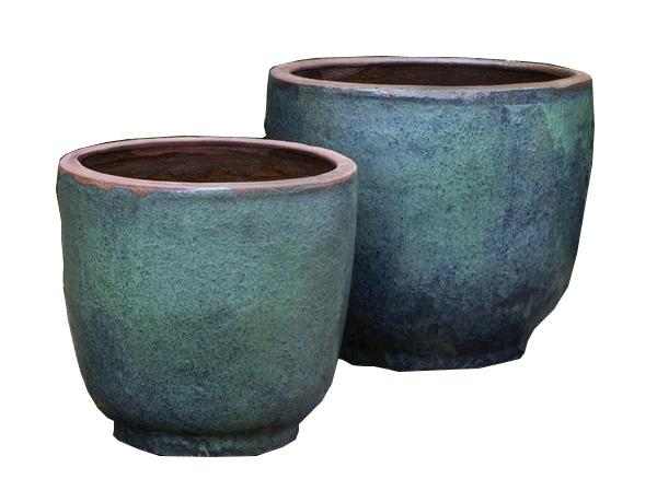 Campania International Glazed Terra Cotta Nari Planter Urn/Planter Campania International 