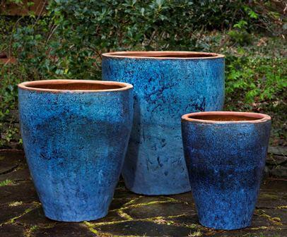 Campania International Glazed Terra cotta Tharabar Planter Urn/Planter Campania International 
