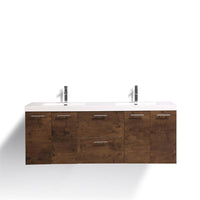 Thumbnail for Eviva Luxury 84 inch bathroom vanity with integrated acrylic sinks Vanity Eviva 