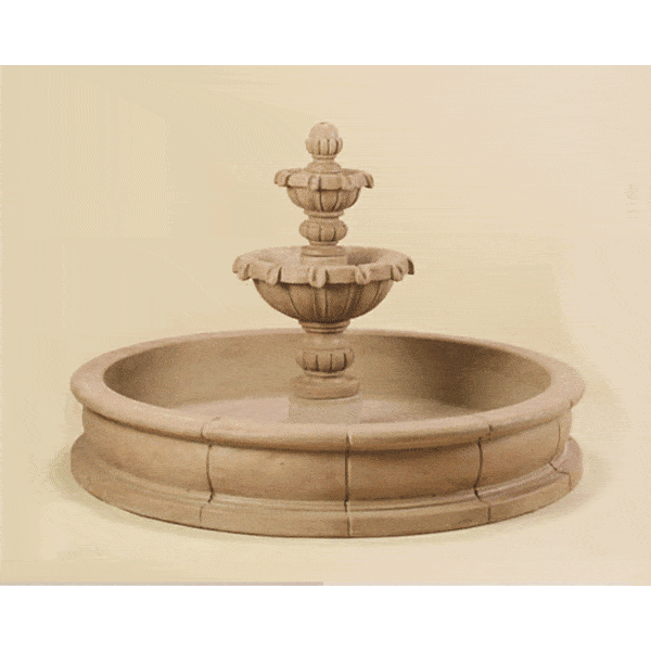 Versailles Two Tiered Pond Outdoor Cast Stone Garden Fountain Fountain Tuscan 