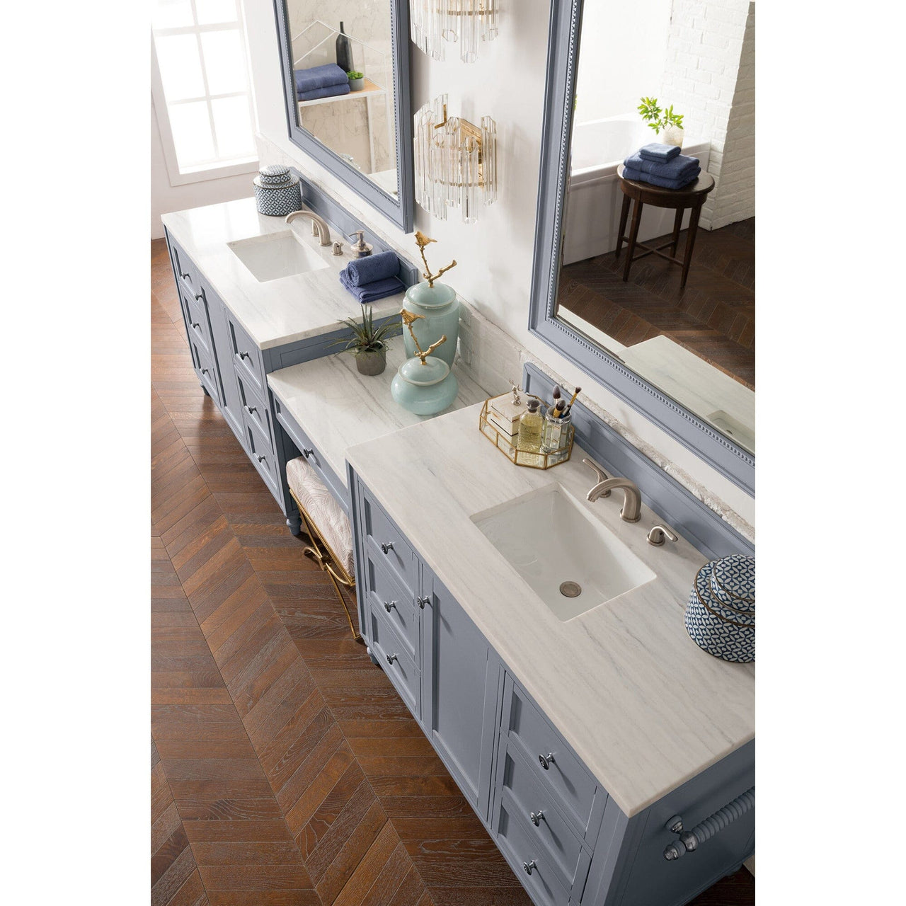 James Martin Copper Cove Encore 122" Double Vanity Set Vanity James Martin 