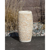 Thumbnail for Stoned Urn FNT2114 Ceramic Vase Complete Fountain Kit Vase Fountain Blue Thumb 