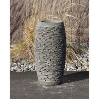 Thumbnail for Stoned Urn FNT2125 Ceramic Vase Complete Fountain Kit Vase Fountain Blue Thumb 