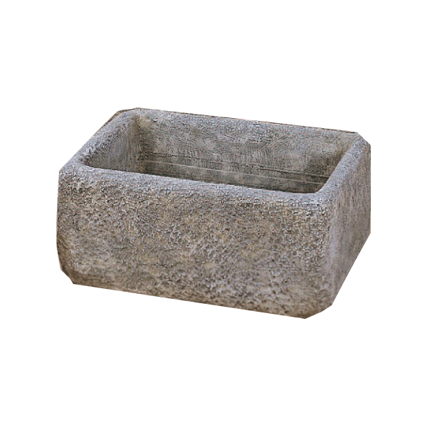 Quadro Trough Cast Stone Outdoor Garden Planter Planter Tuscan 