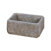 Thumbnail for Quadro Trough Cast Stone Outdoor Garden Planter Planter Tuscan 