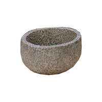 Thumbnail for Mortaio Tondo Cast Stone Outdoor Garden Planter Planter Tuscan 