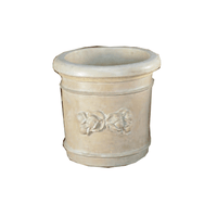 Thumbnail for Limone Cylinder Pot Cast Stone Outdoor Garden Planter Planter Tuscan 