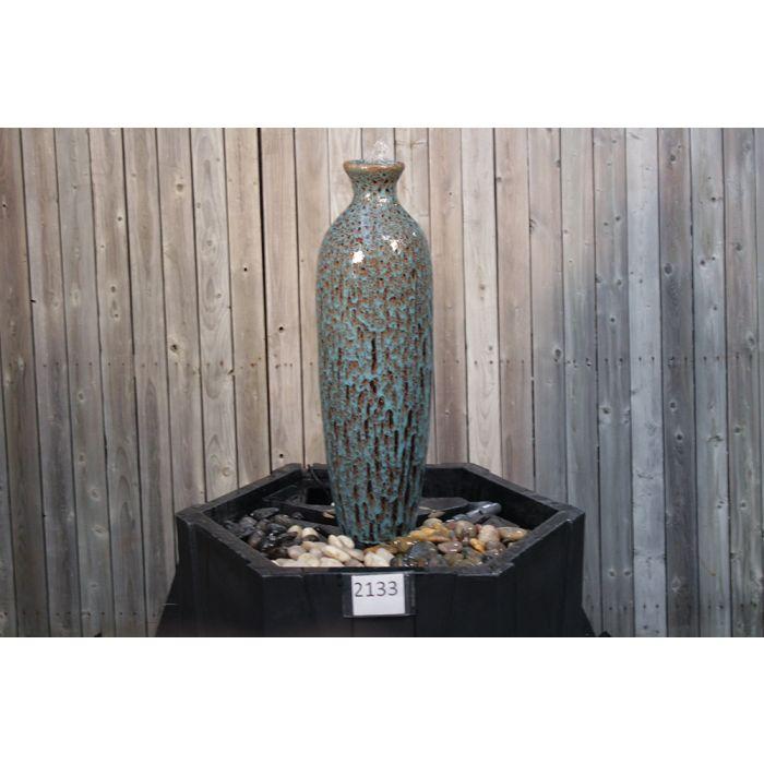 Chianti FNT2133 Ceramic Vase Complete Fountain Kit Vase Fountain Blue Thumb 